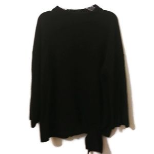 Chico's Sweater Black Size 2 (12) Mock Turtle